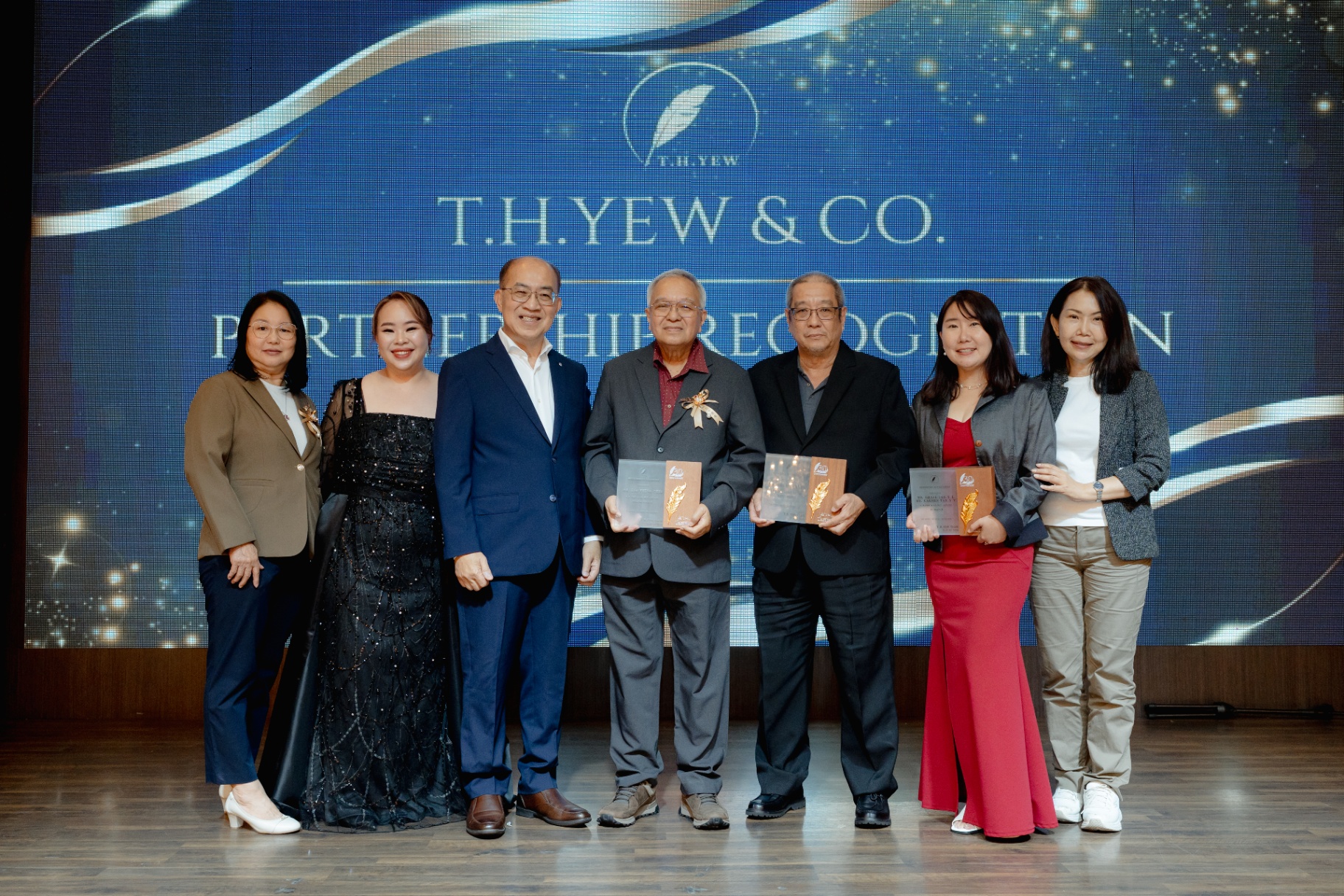 Partnership Recognition ceremony on stage